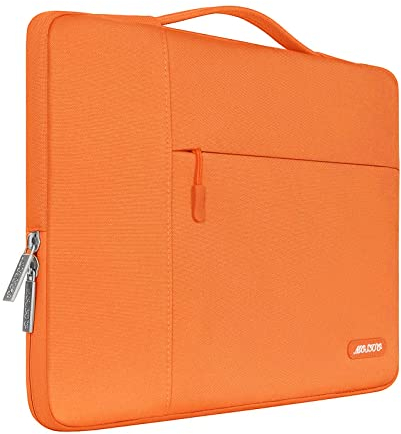 MOSISO Laptop Case 13 inch, 13 inch Laptop Sleeve with Handle Compatible with MacBook Air 13 M3 M2 M1 2025-2018 / Pro 13 M2 M1 2025-2016, Polyester Multifunctional Computer Bag, Orange