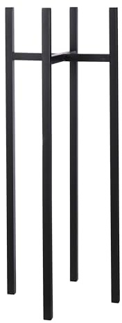 Mica Decorations Ascot Pflanzenständer XL - L37,5 x B37,5 x H95 cm - Metall - Schwarz