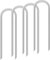 LOYUDEQIU Trampoline Stakes Anchors High Wind, Heavy Duty Trampoline Anchor Kit, Galvanized Steel Trampoline Tie Down Anchor Kit (U Type)