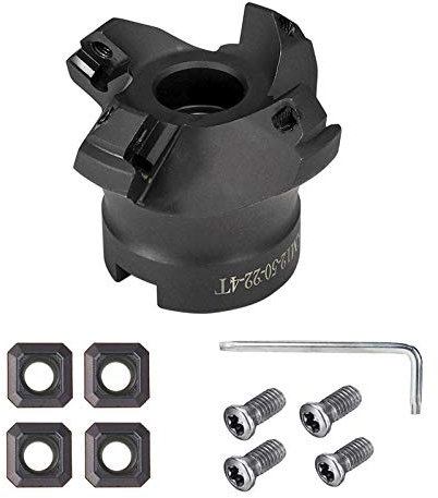 JAINGU Wolframkarbid Hartmetall-Wendeschneidplatte geklemmt Schnellvorschub-Aluminium-Schaftfräser mit Wendeschneidplatten Fräsbearbeitung Brammen-Planfräser