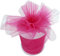 PARTYLANDIA Bobina Tulle 100 mt per Decorazioni, Feste di Matrimonio, Ideale per Confetti, bomboniere, Vestiti, Sedia, Regali ECC. (Fucsia, 25)