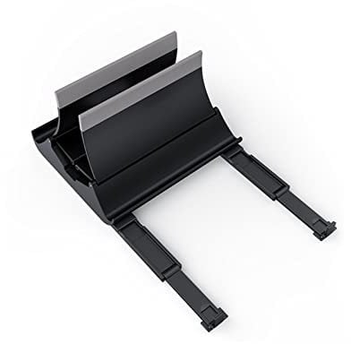 Downwind Vertical Laptop Stand Compatible With Desk Organizers ABS Notebook Support Keyboard Riser Gravity Tablet Laptop Holder Storage Dock (Color : Black)