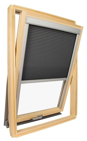 Dachfenster Rollo passend für Velux Anthrazitgrau - Maßcode 14/306/M06 - Isolierrollo - Einfache Montage