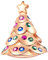 2023 Oro Rosa Natale Albero Charms Fit Pandora Bracciale di Natale, 925 Argento Sterling Christmas Festival Perline con Colorato CZ Pietra, Albero Famiglia Charms Regali per Sorella/Festa della Mamma