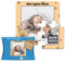 Fotopuzzle aus Holz für Kinder mit Name und Foto Puzzle selbst gestalten - Mein kleines Puzzle mit Bär, Kinderpuzzle | 19 x 19 cm, 4 Teile in Kartonverpackung