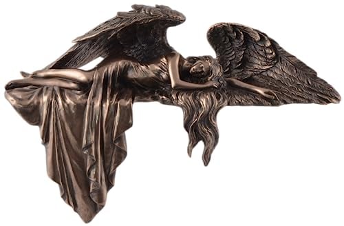 VOGLER Joh. Vogler GmbH Schutzengel als Kantenlieger - aus Kunststein, von Hand bronziert, by Veronese,708-8041