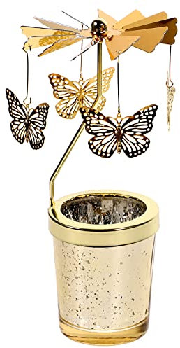 VICASKY Leuchter süße Wohnkultur Teelichthalter Topper Hochzeitsdekoration hochzeits dekoration das Bongkerzen Kerzenständer Kerzenhalter automatisch schmücken Drehtür Kandelaber