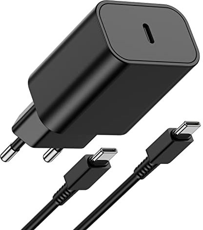 USB C Caricatore Rapido iPhone 15 con Cavo 2M,Caricabatterie Veloce Cable Type C per Apple iPhone 15 Plus 15 Pro Max Samsung S23 iPad Air MacBook Pro,USBC Carica Alimentatore Presa Adattatore