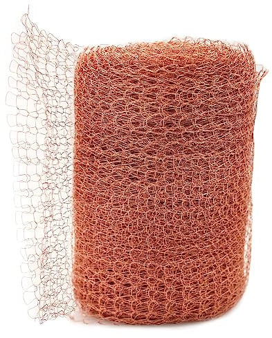 Runyu Kupferband Gegen Schnecken, Schneckenzaun Kupfergeflecht Kupfernetz Mäuse für Haus Garten Hof Wildtier Kontrolle Schädlingsbekämpfung(6 M)