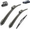 Limpiaparabrisas de coche compatible con Renault Laguna 2 Estate Combi 2001-2007, limpiaparabrisas trasero delantero de coche, limpiaparabrisas de goma suave, parabrisas automático de 242014 (Colo