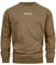 Indicode Herren INKorbin Sweatshirt mit RIPP-Bündchen und Rundhals-Ausschnitt | Sweater aus Baumwoll-Mix Capers, L