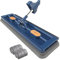 Roseionly Large Flat Mop, Grand Balai Plat de Nouveau Style, Serpillère avec Fonction Essorage, Balai Plat Microfibre à Essorage Intégré, 360 Rotation Balai Serpillère Absorbant avec 2 Tampons (Bleu)
