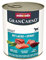 animonda GranCarno Hunde Nassfutter mit Lachs + Spinat (6 x 800 g), getreidefreies Hundenassfutter ohne Zucker, für ausgewachsene Hunde, mit frischen fleischigen Zutaten