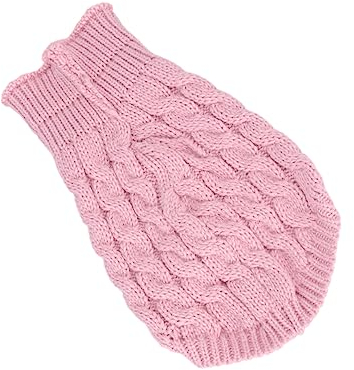 minkissy Hundemäntel Für Den Winter Hundeschneemantel Niedliche Hundepullis Welpen-Pullover Hundejacke Für Kaltes Wetter Hundeweihnachtsstrickjacke Kleine Hundepullover Warm Halten Kleidung