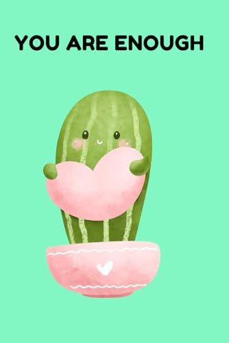 Cactus Notebook: Cactus notebook with positive affirmation