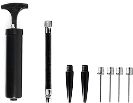 GZTFPQ 7.9 Portable Hand Air Ball Pump Inflator Kit with Needle, Nozzle, Extension Hose for Soccer Basketball Football Volleyball Water Polo Rugby Exercise Sports Ball Balloon Swim Inflatables