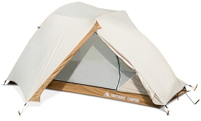 OneTigris Mona Ultraleicht Zelt 1 Person unter 2 kg, Camping Zelt wasserdicht 3000 mm, Bikepacking Zelt kleines Packmaß für Wandern, Rucksacktourismus, Motorradreisen