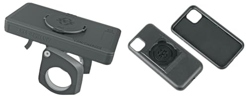 SKS GERMANY COMPIT+/Power [3rd Gen] Handyhalterung mit 10.000 mAh Powerbank & Smartphonehalter Compit Cover iPhone Xr / 11, 11633