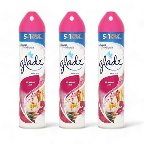 3 x Glade Aerosol Air Freshener 300ml - Relaxing ZEN - Room Freshener