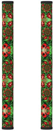 WANLON Lot de 2 couvre-poignées de porte de réfrigérateur Coccinelle Rouge – Protection pour lave-vaisselle, four à micro-ondes, meubles