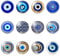 12 magneti turchi per frigorifero, occhi blu turchi, adesivi magnetici per frigorifero, ufficio, classe, frigorifero, lavastoviglie, sterilizzatore, forno a microonde