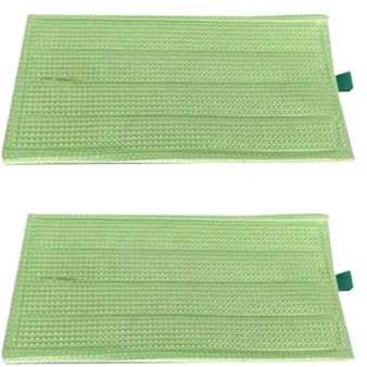 Nilnyvda Wischtuch, kompatibel mit Vorwerk Kobold SP600 MF600 Staubsauger, Ersatzteile, Zubehör, nass und trocken, waschbares Wischpad(Green 2PCS)