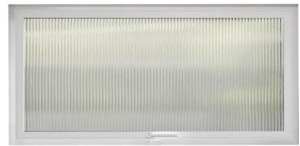 XPLKQXE Kellerbeleuchtung, Belüftung, Kippfenster, 360° Drehbare, Flächenbündig Montierte Fenster, Wohnmobilfenster Glasbausteine, Schuppen, Hütten, Minihäuser(50x40cm)