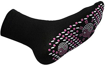 Heating Warm Unisex Self Turmalin Herren Low Cut Socken, Schwarz , Einheitsgröße