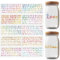 GOMAKERER 10 Blatt Transferaufkleber UV DTF Becherfolien Zum Aufreiben Buchstaben Und Zahlen Wasserfester Druck UV Transferpapier Für (284) ml Glasbecher DIY Bastelarbeiten Möbeldekor