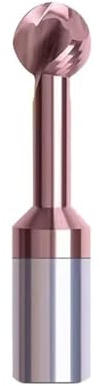 1 stücke HRC60 Ball T-förmigen Bogen Fräser Lollipop Ende Mühle R0.5-R10 3D CNC Gravur Router Bits for Stahl Aluminium(Coating,R6-D6-40-D12-100)