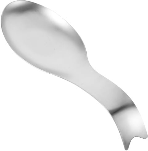VALICLUD Stainless Steel Spoon Rest Holder for Fried Egg Ladle Kitchen Gadgets Dishwasher Safe Large Small Spoons Stand