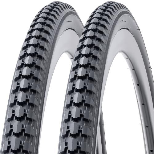 MetersGod 2 Neumáticos De Bicicleta De 27 X 1 3/8 Pulgadas, Cubierta De Bicicleta 37-630, Compatible Con Bicicletas De Carretera, Plegables