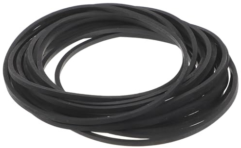 TOYANDONA 20 Stück Ersatz Gummiriemen 2mm Quadratisch für Kassettenrekorder Plattenspieler und DVD Laufwerk Stabiler Antriebsriemen für Gleichmäßige Rotation und Geräusche