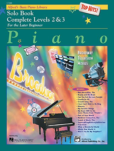 Alfred's Basic Piano Course, Top Hits! Solo Book Complete Levels 2 & 3: Top Hits (Alfred's Basic Piano Library)