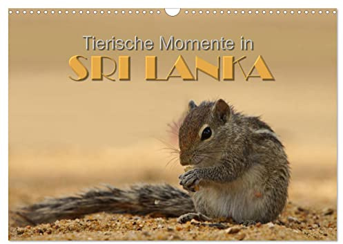 Sri Lanka - Tierische Momente (Wandkalender 2026 DIN A3 quer), CALVENDO Monatskalender: Dieser Kalender gibt einen Einblick in die Tierwelt Sri Lankas (CALVENDO Natur)