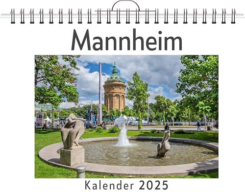Mannheim - (Wandkalender 2025, Kalender DIN A4 quer, Monatskalender im Querformat mit Kalendarium, das perfekte Geschenk)