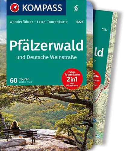 KOMPASS Wanderführer Pfälzerwald und Deutsche Weinstraße: Wanderführer mit Extra-Tourenkarte 1:55.000, 60 Touren, GPX-Daten zum Download