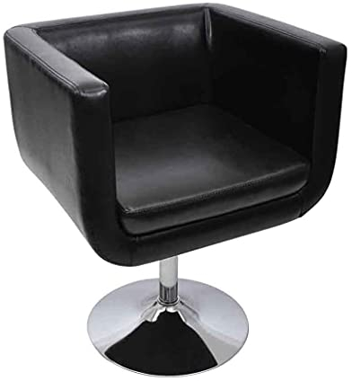 vidaXL Lounge Sessel Clubsessel Barhocker Drehstuhl Cocktailsessel Drehsessel schwarz