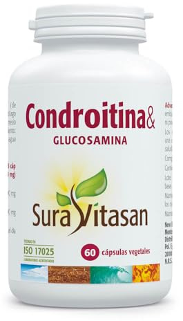 Sura Vitasan Glucosamin Chondroitin Und 60Cap. | Gelenkunterstützung und Knorpelpflege, Glucosamin 500 mg frei von Natrium und Chondroitin 400 mg hochrein