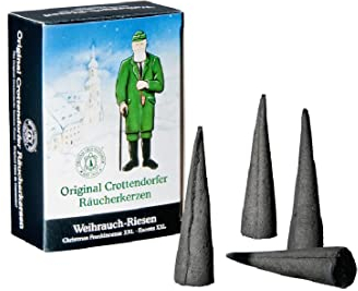 Original Crottendorfer - Riesen Räucherkerzen - Duft: Weihnachtlicher Weihrauch - Menge: 20 Stück - Größe: XXL - Made in Germany