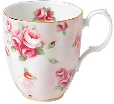 Royal Albert Mug, 0.4Ltr/14.1 Floz Pink, Bone China, Rose Blush, 0.4ltr