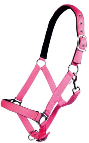 HKM 27858045.0758 Halfter -Stars Softice-, weich unterlegt Shetty, Neon pink