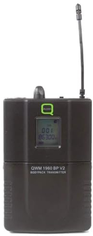 Q Audio QWM1960BP Kit CH70 Beltpack with Headset, Lapel & Instrument Cable