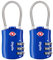 Diyife TSA Equipaje Locks, [2 Paquetes] 3 DíGitos Seguridad Candado, CombinacióN Candados, Bloqueo De CóDigo Para Maletas Equipaje Viaje, Etc. (Azul)