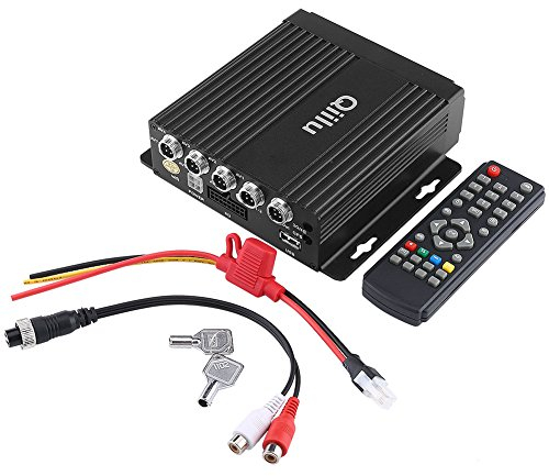 Car Mobile DVR, Mini Real Time Car Mobile DVR SD 4CH Eingang Video/Audio Recorder mit Fernbedienung