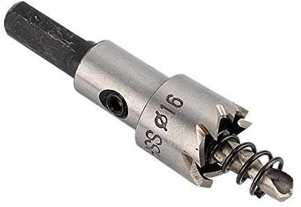 Le foret d'acier inoxydable de haute qualite de HSS place le trou en metal resistant vu l'outil de coupe 16mm