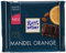 RITTER SPORT Mandel Orange, 100 g, dunkle Schokolade verfeinert mit Mandel- & Orangeatstücken, leckere Halbbitterschokolade mit fruchtigem Orangengeschmack
