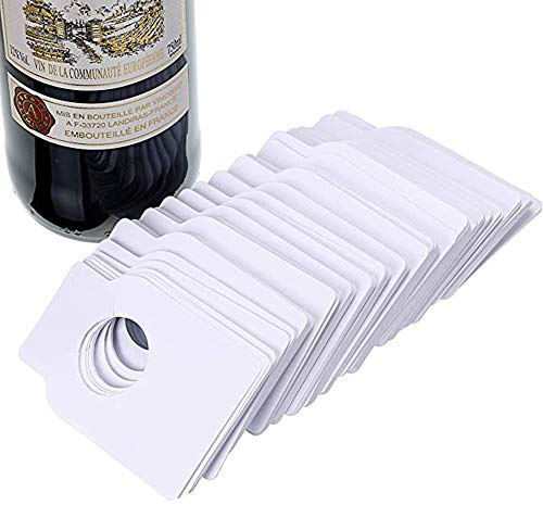 100 Pièces Étiquette de Cave à Vin, Étiquettes de Bouteille de Vin, Étiquettes pour Bouteille de Vin, Utilisées pour Marquer les Étiquettes de Bouteille de Vin, Organisation à la Maison