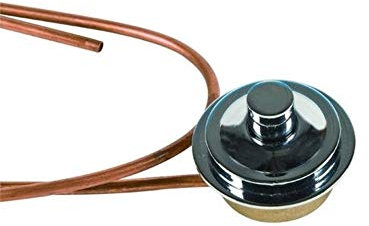 PULSANTE IN OTTONE SCARICO CASSETTA CROMO TUBO IN RAME X 159 83C tipo catis