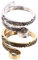 HEALLILY 2 Stücke Nähen Fingerhut Strickschlaufe Häkelschlaufe Metall Strickfingerhut Fadenführer Ring Garnführung Fingerhalter für Garn Häkelarbeiten Stricken Zubehör Basteln DIY Golden Silber